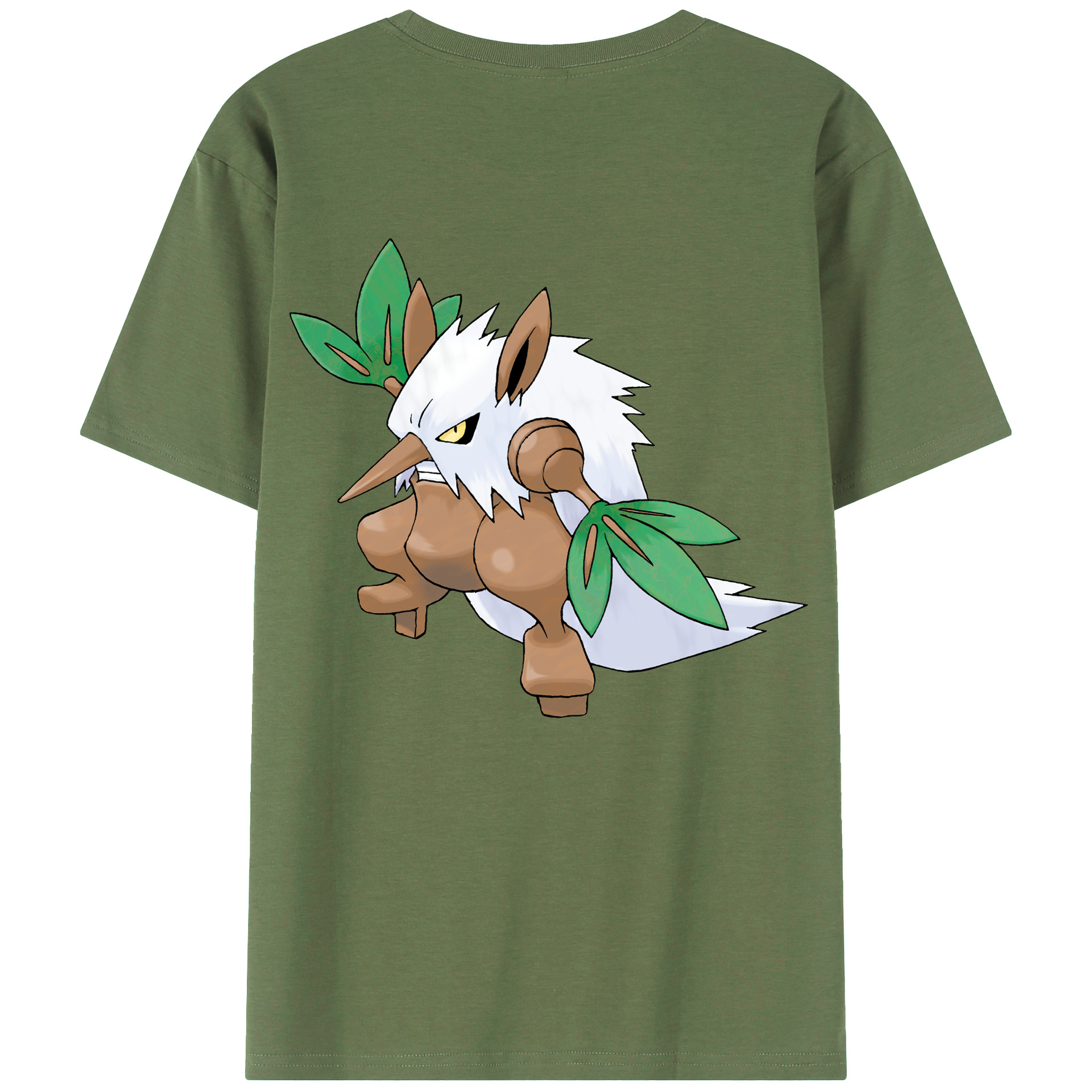 （画像用） ポケットモンスター Pokémon 綿100％ メンズ半袖Tシャツ（バックプリント） 通気性